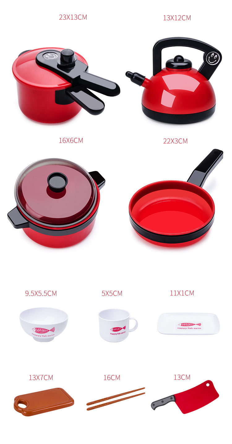 Maison de jeu pour enfants, jouets de cuisine, Simulation, ustensiles de cuisine, Kit d'apprentissage pour l'éducation précoce, cuiseur à riz pour filles, jouet de cuisine pour enfants