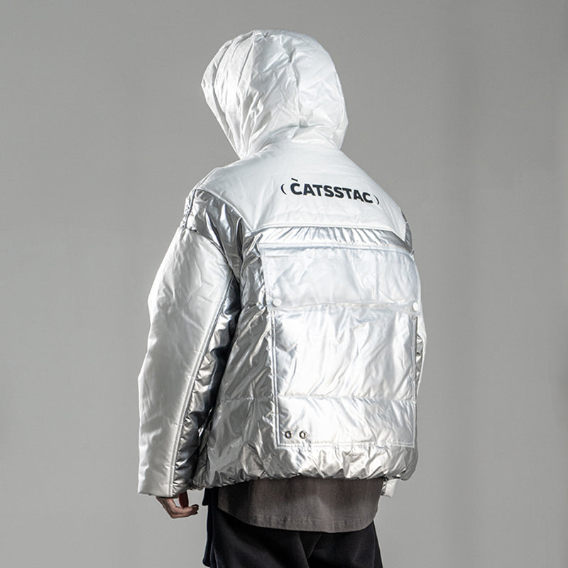 Veste matelassée en coton patché et épaissi pour hommes