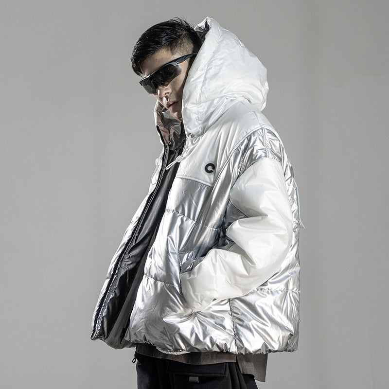 Veste matelassée en coton patché et épaissi pour hommes