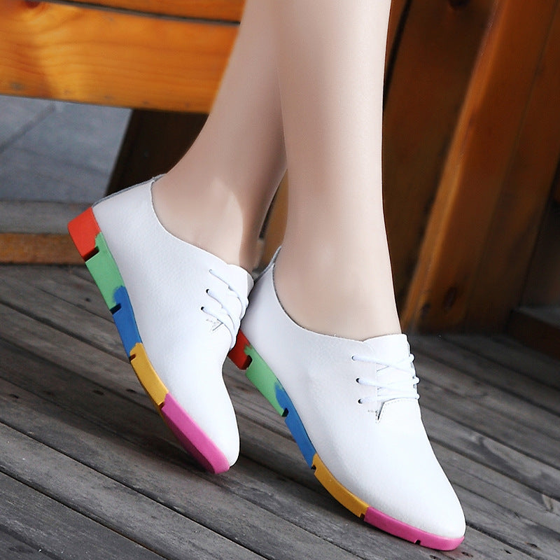 Women's Casual White Shoes - Inspired by Korean Nurses' Footwear