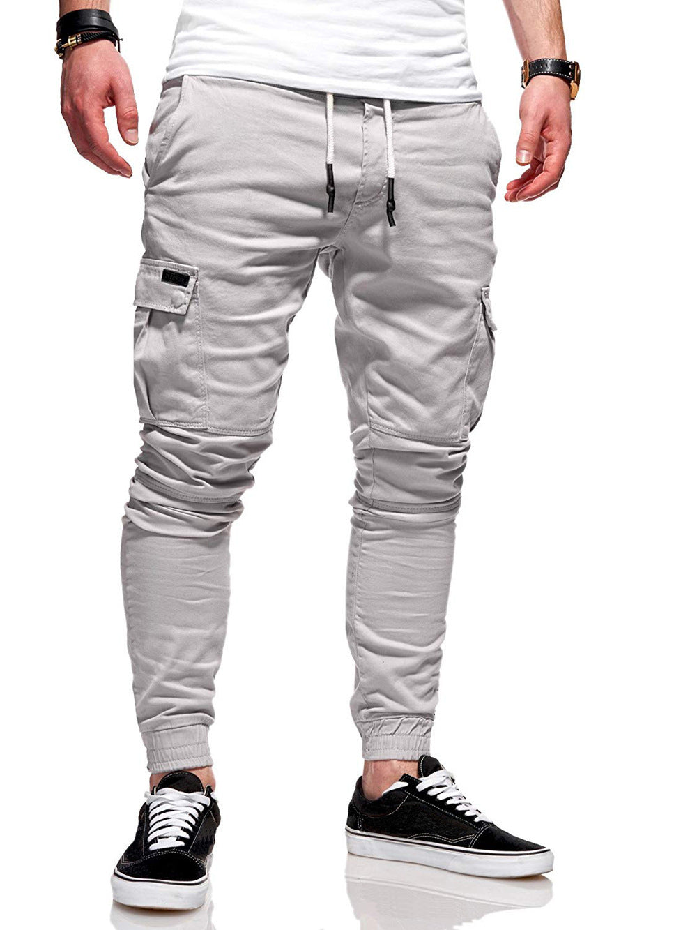Män Höst Tunna Bomull Casual Byxor