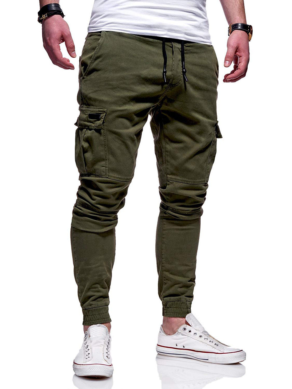 Män Höst Tunna Bomull Casual Byxor