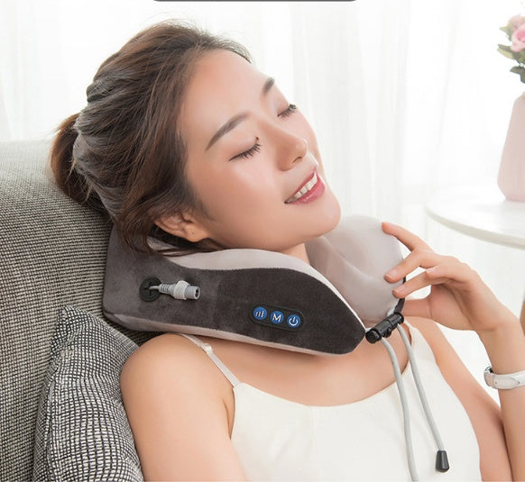 Electric Neck Massager - U-Shaped Pillow for Portable Massage