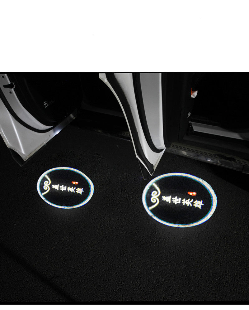 Laser projektion lampa till dörren lampa bil LED Dekorativ lampa