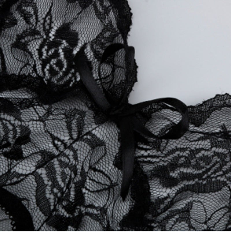 Sexy Lingerie Front Slit Nightdress - Elegant Design