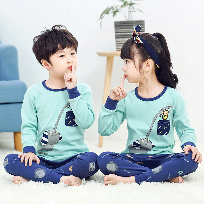Ensemble de sous-vêtements pour enfants, pull en coton pour garçons et filles