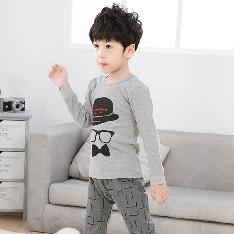 Ensemble de sous-vêtements pour enfants, pull en coton pour garçons et filles