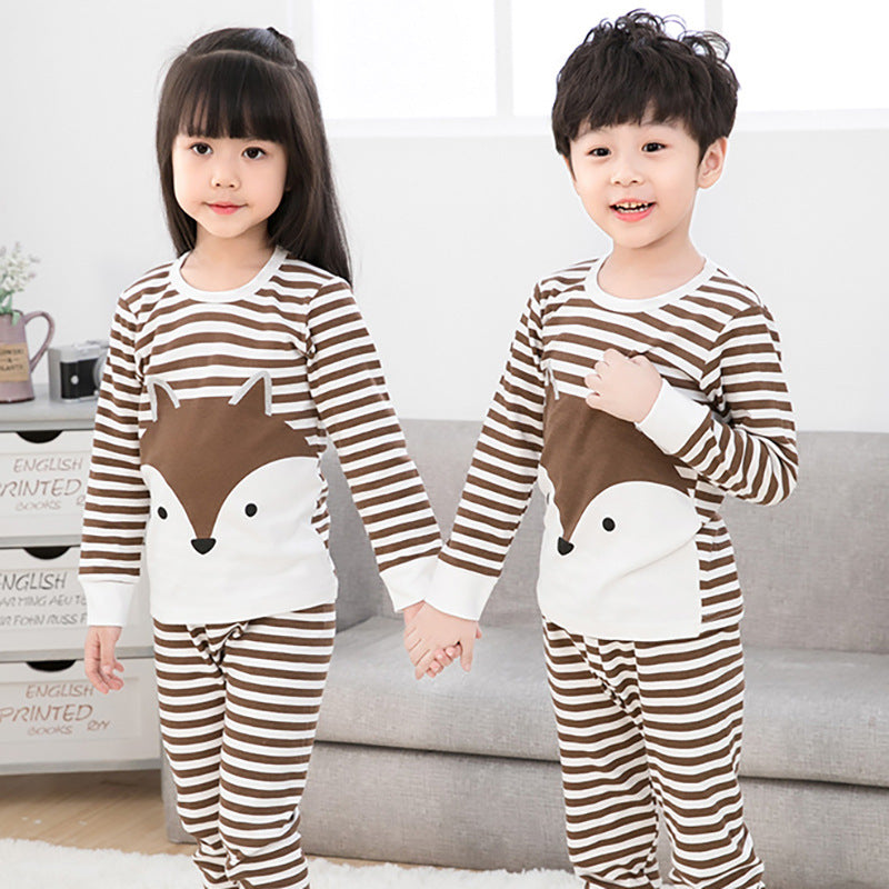 Ensemble de sous-vêtements pour enfants, pull en coton pour garçons et filles