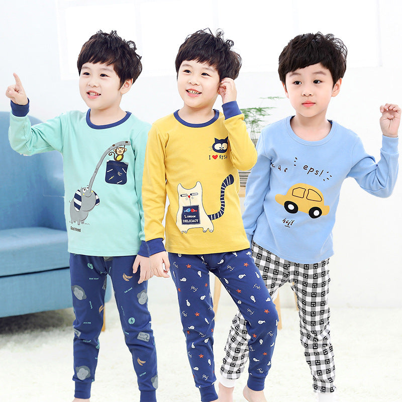Ensemble de sous-vêtements pour enfants, pull en coton pour garçons et filles