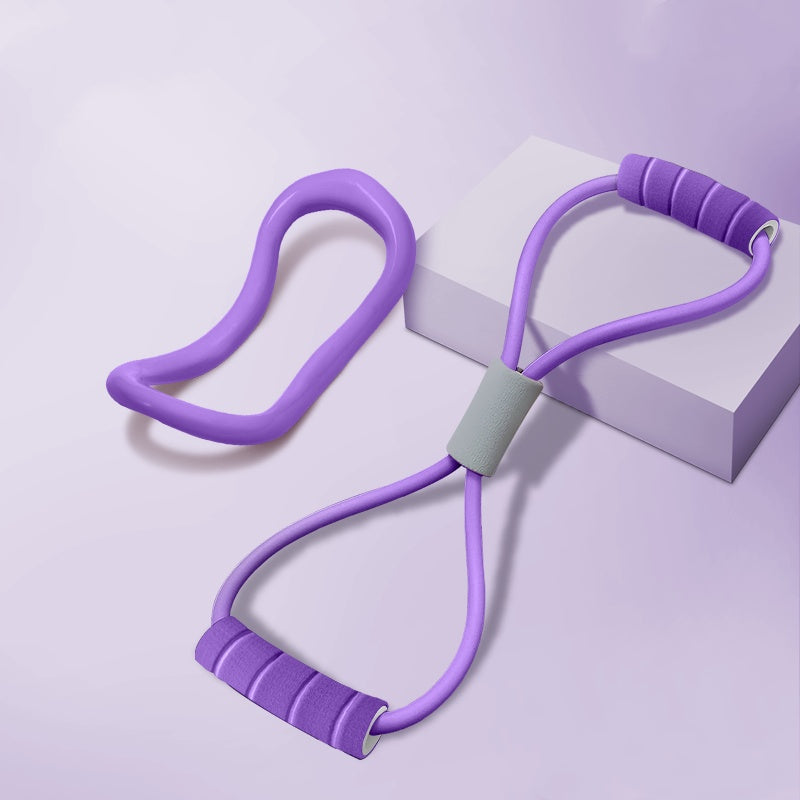 Professional Figure 8 Elastic Resistance Band - TPE NBR Multi-Body Training System (35/14cm & 40/15cm)