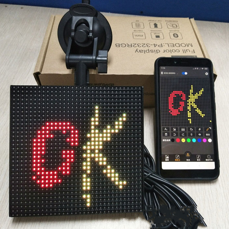 Fullfärg Bluetooth Emoticon Car LED Display