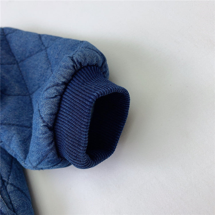 Baby Autumn Winter Cowboy Denim Jacket - Cotton Outerwear for Kids