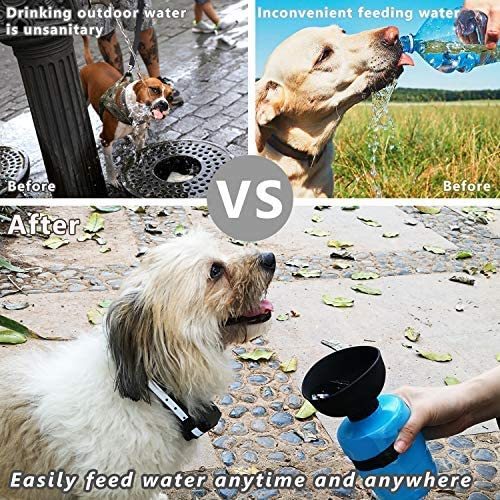 Pet Outdoor Foldable Water Bottle - Portable Dog Travel Water Dispenser