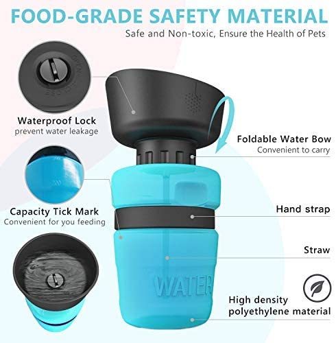 Pet Outdoor Foldable Water Bottle - Portable Dog Travel Water Dispenser