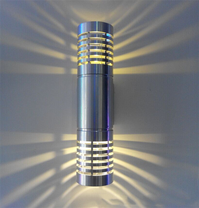 Kreativ vägglampa med dubbelt huvud, korridorlampa, gånglampa, sänglampa