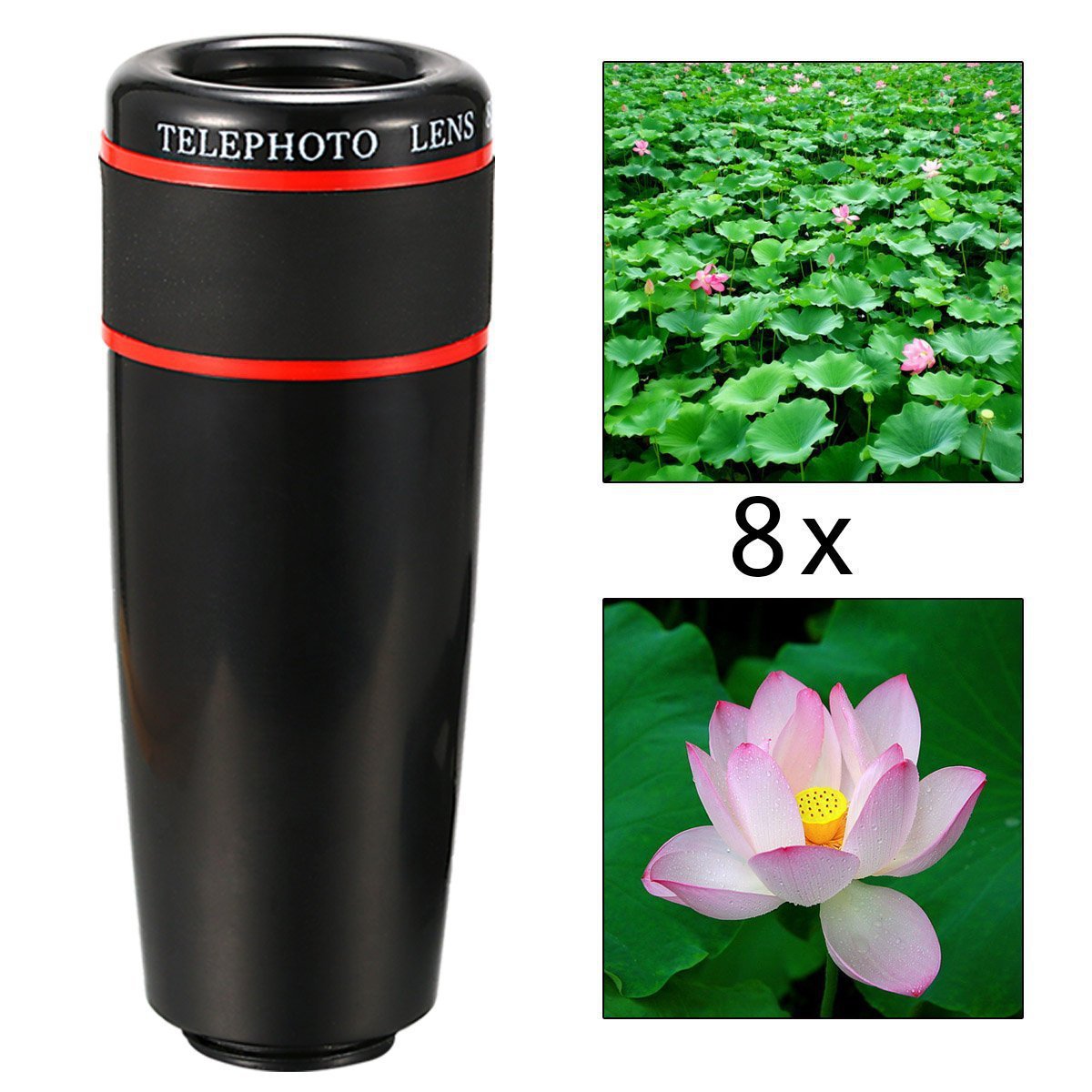 10 i 1 Telefon Kamera Lens Kit Tillbehör Travel Telescope Zoom Monopod