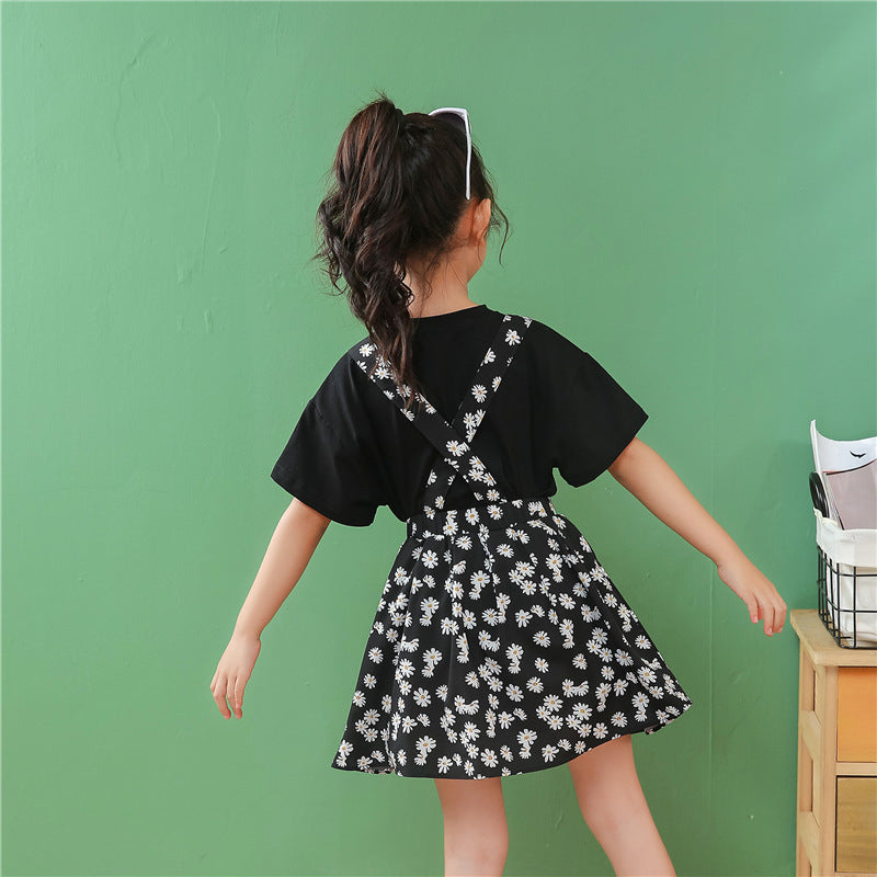 Robe marguerite pour enfants de style occidental deux pièces chez les grands enfants