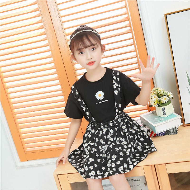 Robe marguerite pour enfants de style occidental deux pièces chez les grands enfants