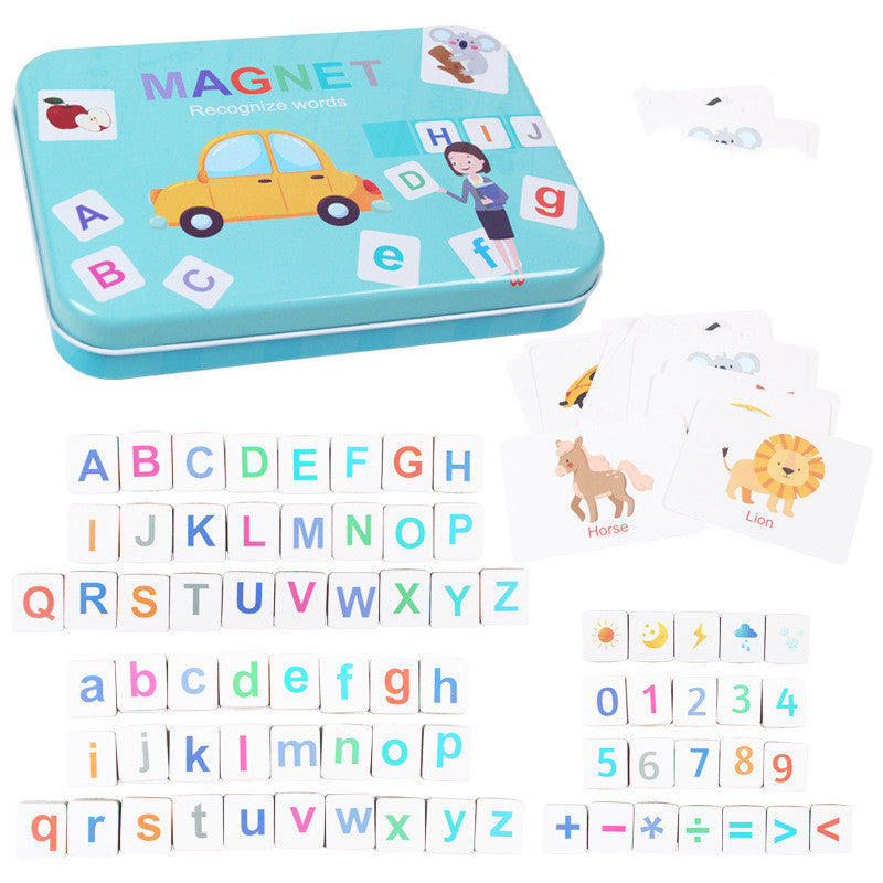 Jouets éducatifs d'apprentissage précoce pour bébés, lettres et chiffres magnétiques pour enfants, ensemble