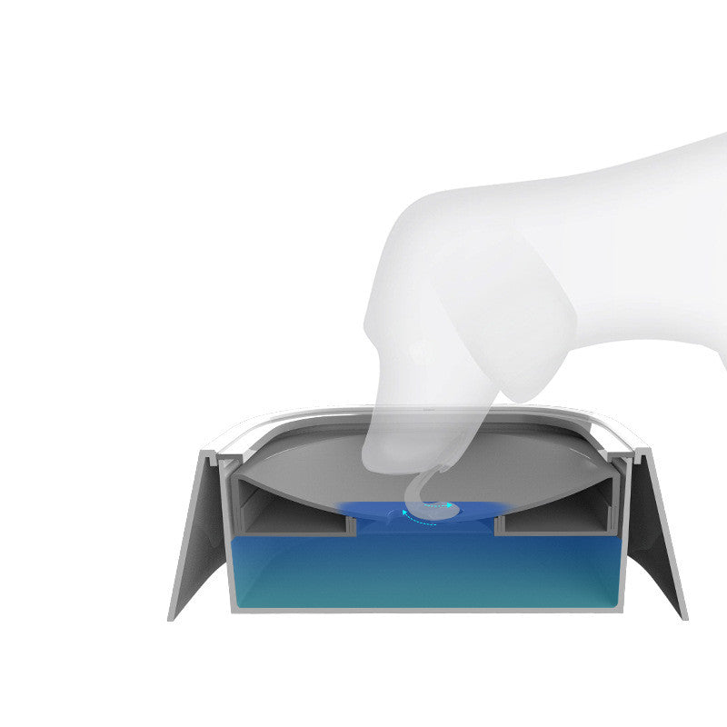 1,5 L Katt Hund Vattenskål Bär Flytande Skål Anti-Overflow Slow Water Feeder Dispenser Djurfontän ABS&PP Hundtillbehör