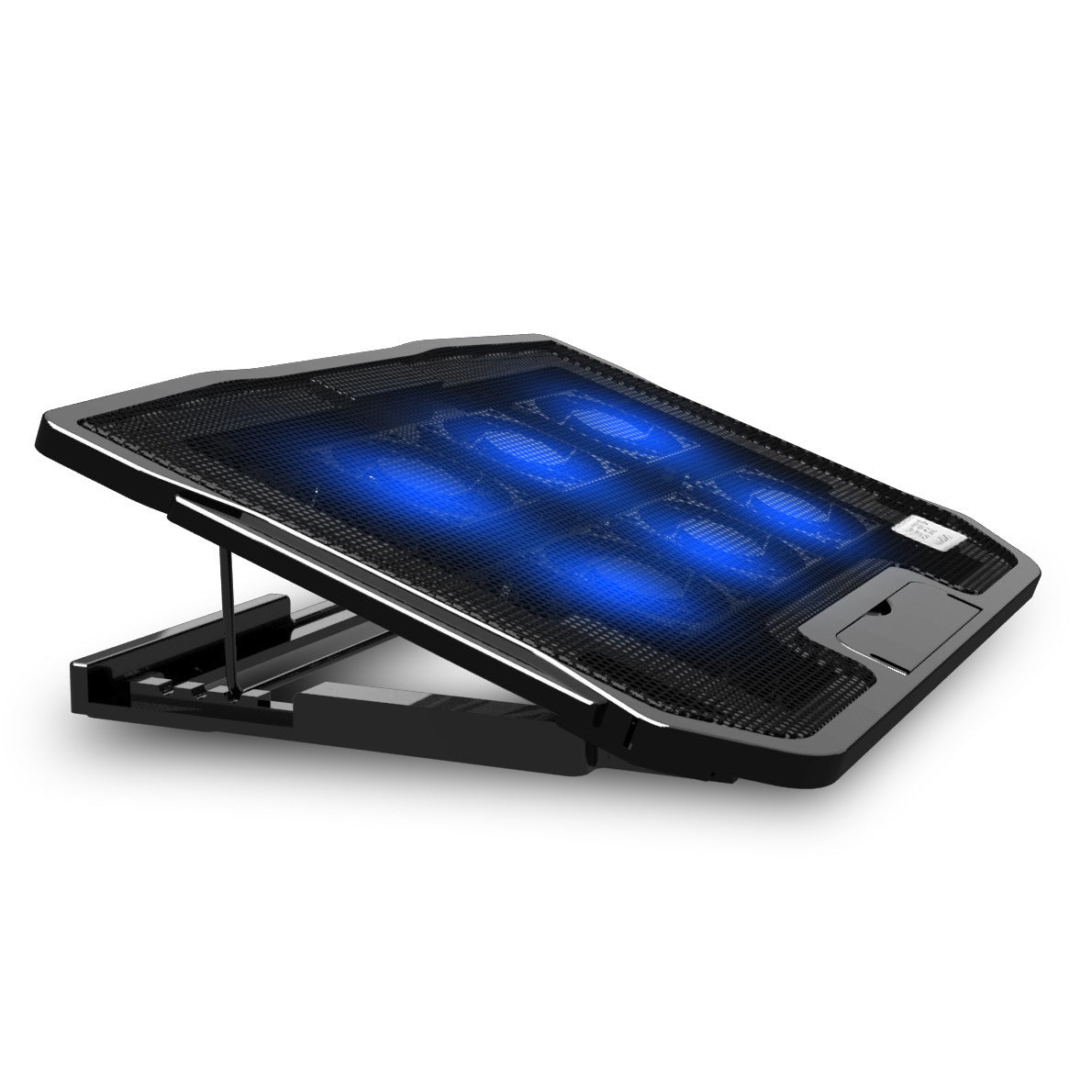Notebook Cooler With 6 High-speed Fans Non-slip Adjustable Wind Speed Cooling Pad