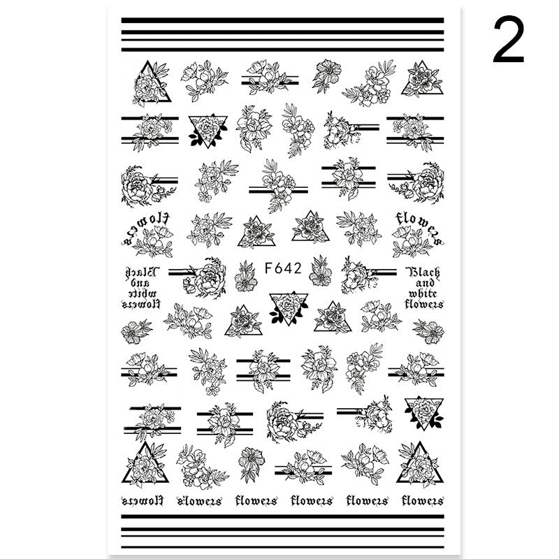 Summer Flowers Nail Stickers - 5g | Professional Nail Art Decals
