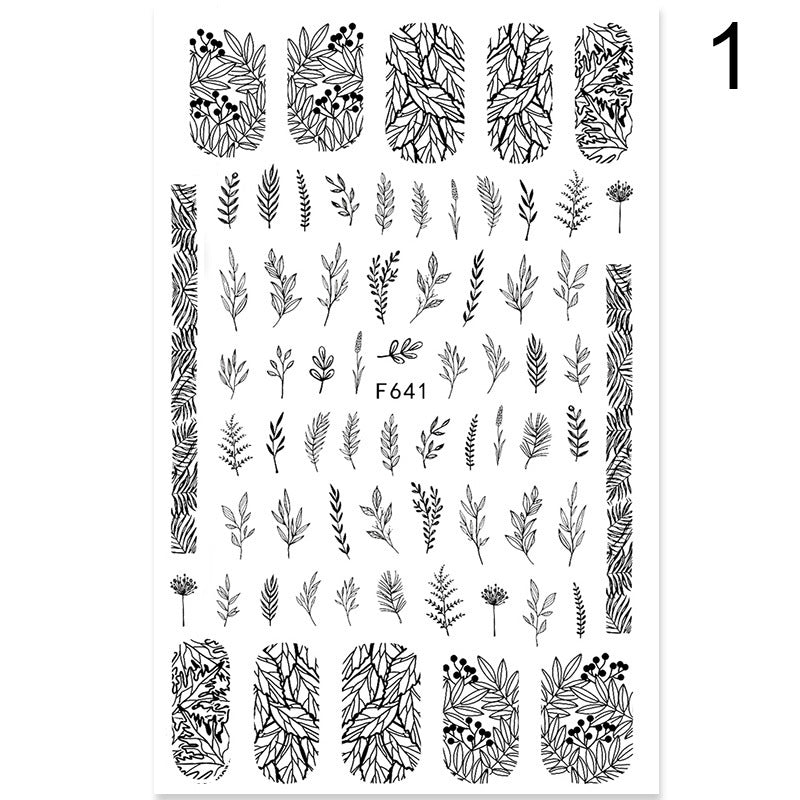 Summer Flowers Nail Stickers - 5g | Professional Nail Art Decals