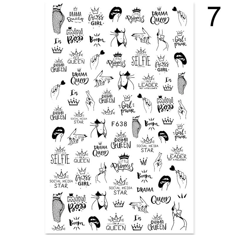 Summer Flowers Nail Stickers - 5g | Professional Nail Art Decals