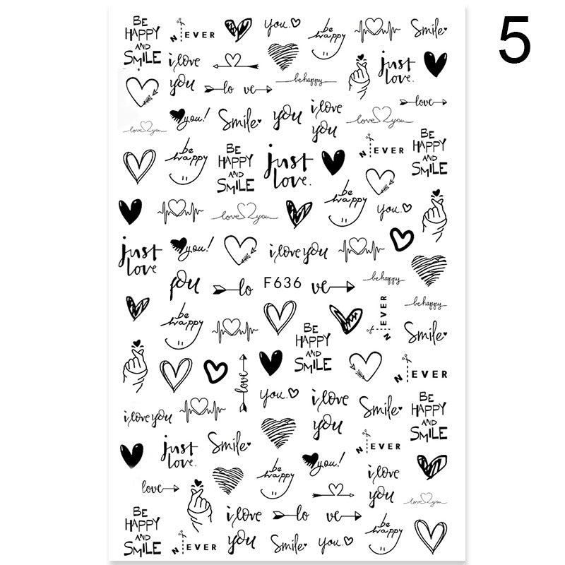 Summer Flowers Nail Stickers - 5g | Professional Nail Art Decals