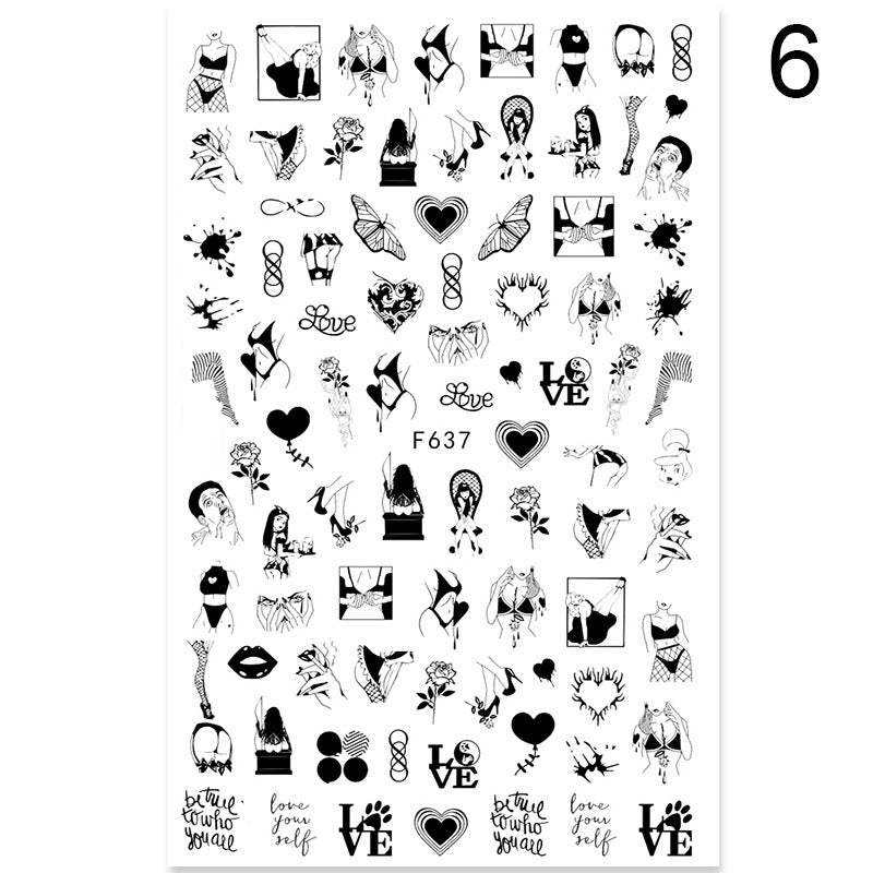 Summer Flowers Nail Stickers - 5g | Professional Nail Art Decals