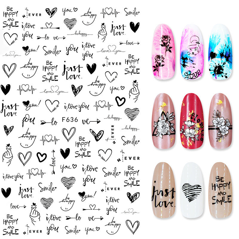 Summer Flowers Nail Stickers - 5g | Professional Nail Art Decals