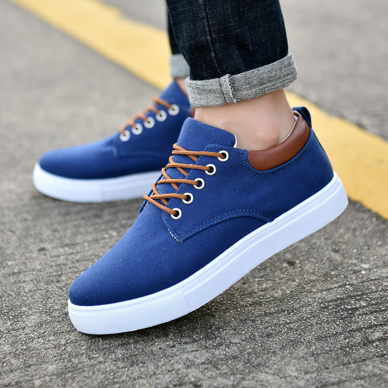 Nya Canvas Skor Herr Stor Sko 46 47 Man Sneakers Skor