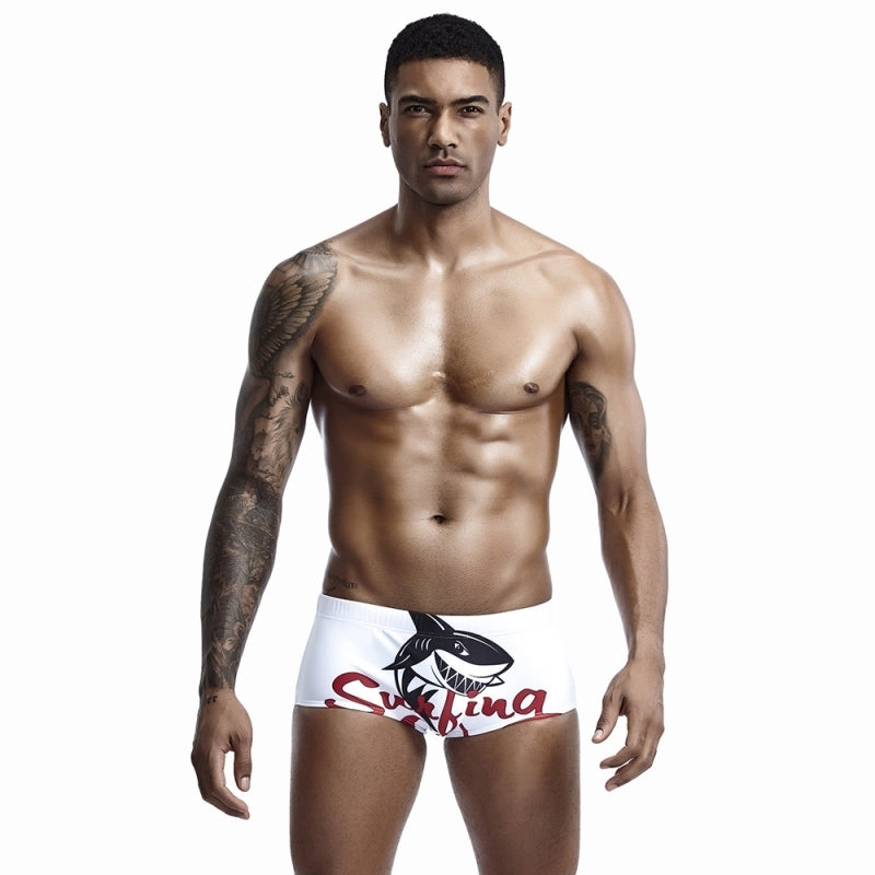 Maillot de bain à imprimé requin amusant pour le surf sur la plage