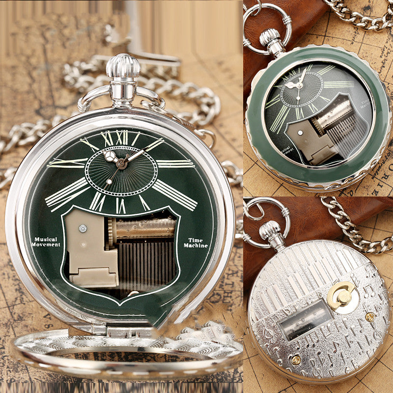 Eight Music Box Hollow Necklace Watch Waterproof - Melodic Elegant Sophisticated Nostalgic Charming Versatile