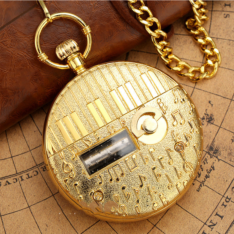 Eight Music Box Hollow Necklace Watch Waterproof - Melodic Elegant Sophisticated Nostalgic Charming Versatile