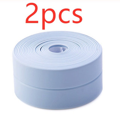 Bathroom Sealing Strip Tape - White PVC Self-Adhesive Waterproof Wall Sticker