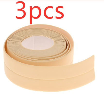 Bathroom Sealing Strip Tape - White PVC Self-Adhesive Waterproof Wall Sticker