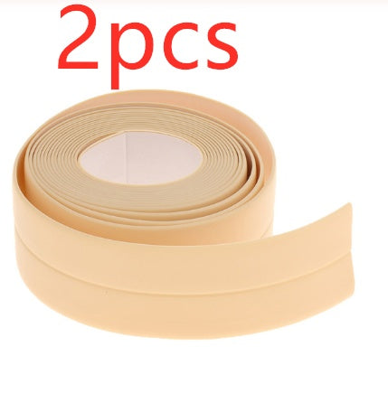 Bathroom Sealing Strip Tape - White PVC Self-Adhesive Waterproof Wall Sticker