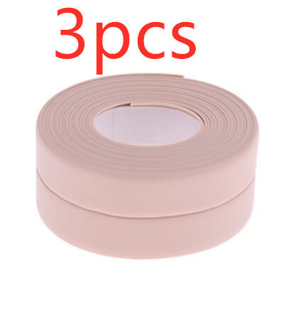 Bathroom Sealing Strip Tape - White PVC Self-Adhesive Waterproof Wall Sticker