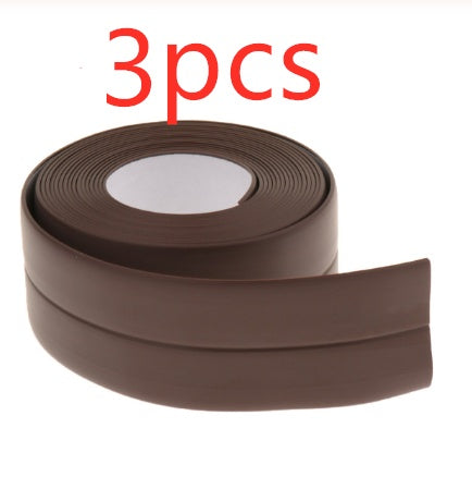 Bathroom Sealing Strip Tape - White PVC Self-Adhesive Waterproof Wall Sticker