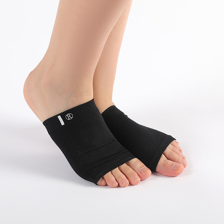 Coussinet d'arc en tissu élastique, soins des pieds, doux, absorbant les chocs, chaussettes d'arc à bandes