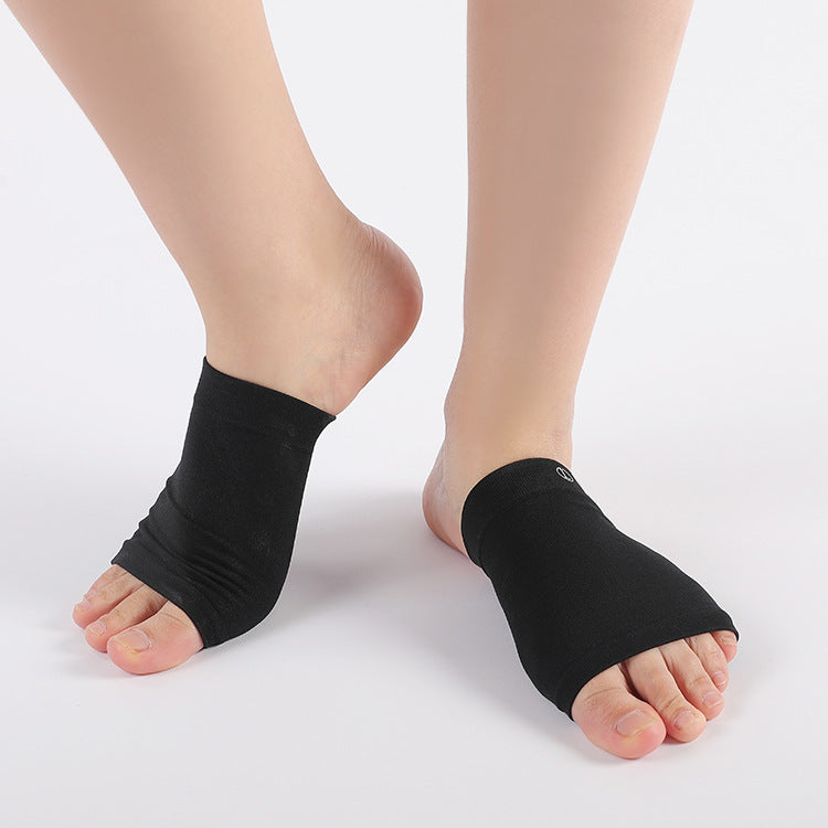 Coussinet d'arc en tissu élastique, soins des pieds, doux, absorbant les chocs, chaussettes d'arc à bandes