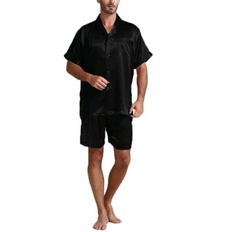 Men's Solid Color Home Service Men's Pajamas Set