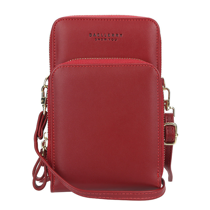 Sacs à bandoulière de grande capacité pour femmes, sac de téléphone portable à fermeture éclair à la mode