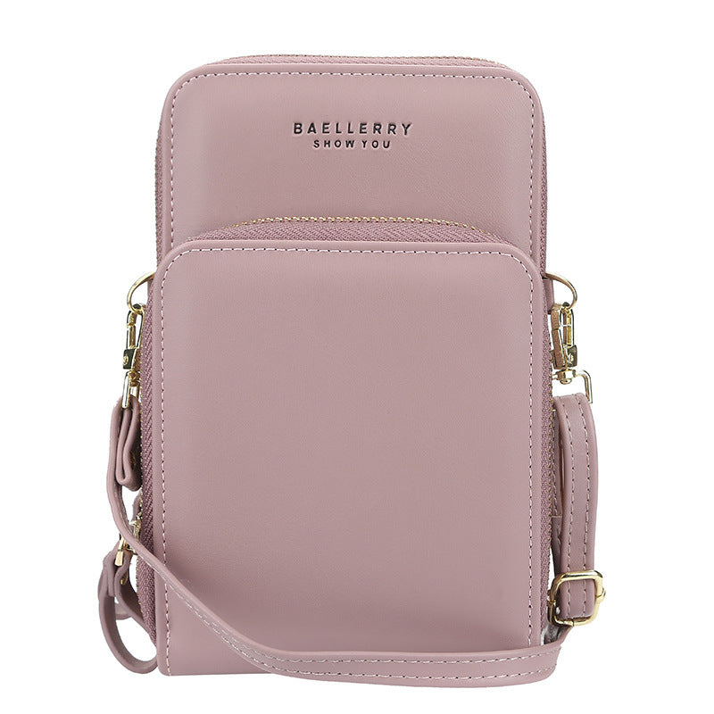 Sacs à bandoulière de grande capacité pour femmes, sac de téléphone portable à fermeture éclair à la mode