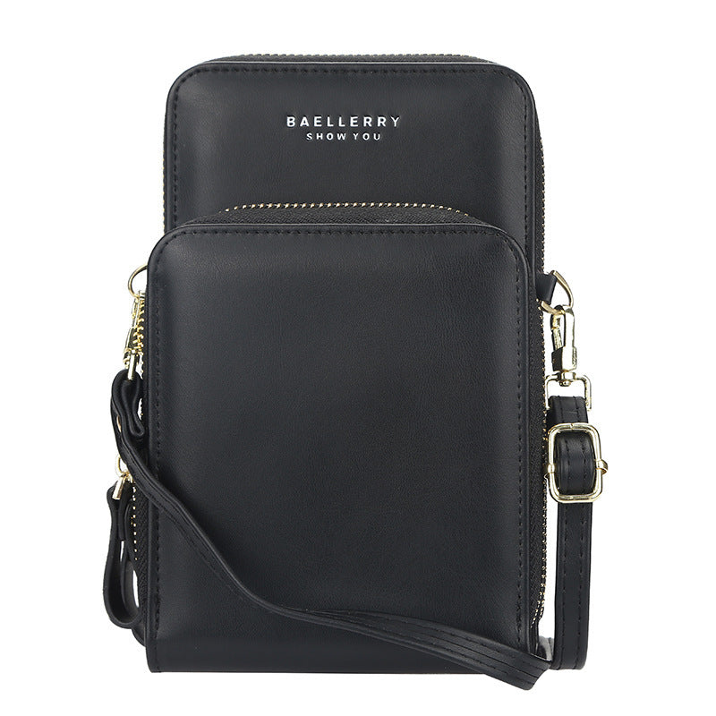 Sacs à bandoulière de grande capacité pour femmes, sac de téléphone portable à fermeture éclair à la mode