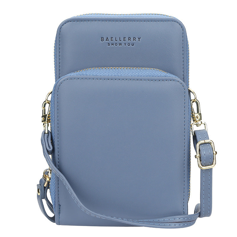 Sacs à bandoulière de grande capacité pour femmes, sac de téléphone portable à fermeture éclair à la mode