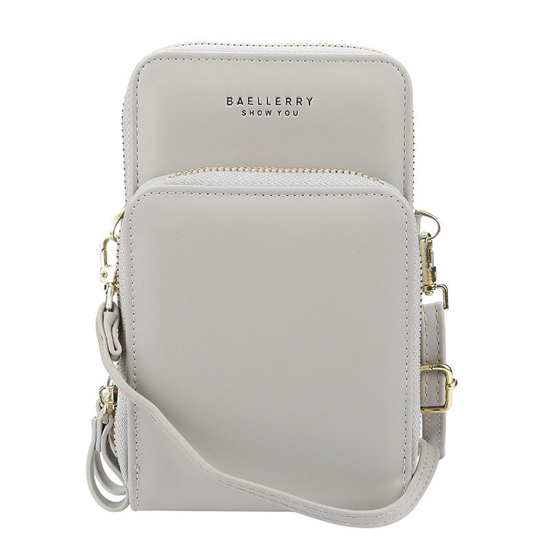 Sacs à bandoulière de grande capacité pour femmes, sac de téléphone portable à fermeture éclair à la mode