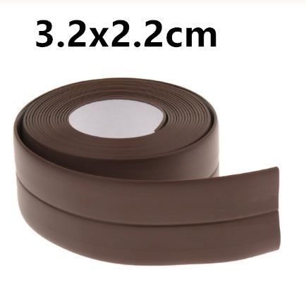 Bathroom Sealing Strip Tape - White PVC Self-Adhesive Waterproof Wall Sticker