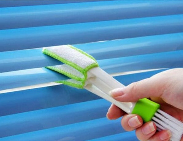 Double Head with Cloth Blind Cleaning Brush Household Dust Brush Dashboard Keyboard Brush Pen